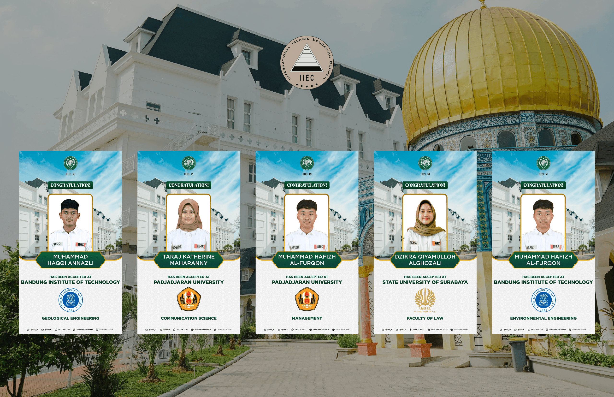 Selamat kepada Siswa-Siswi SMA IIEC yang Berhasil Lolos PTN